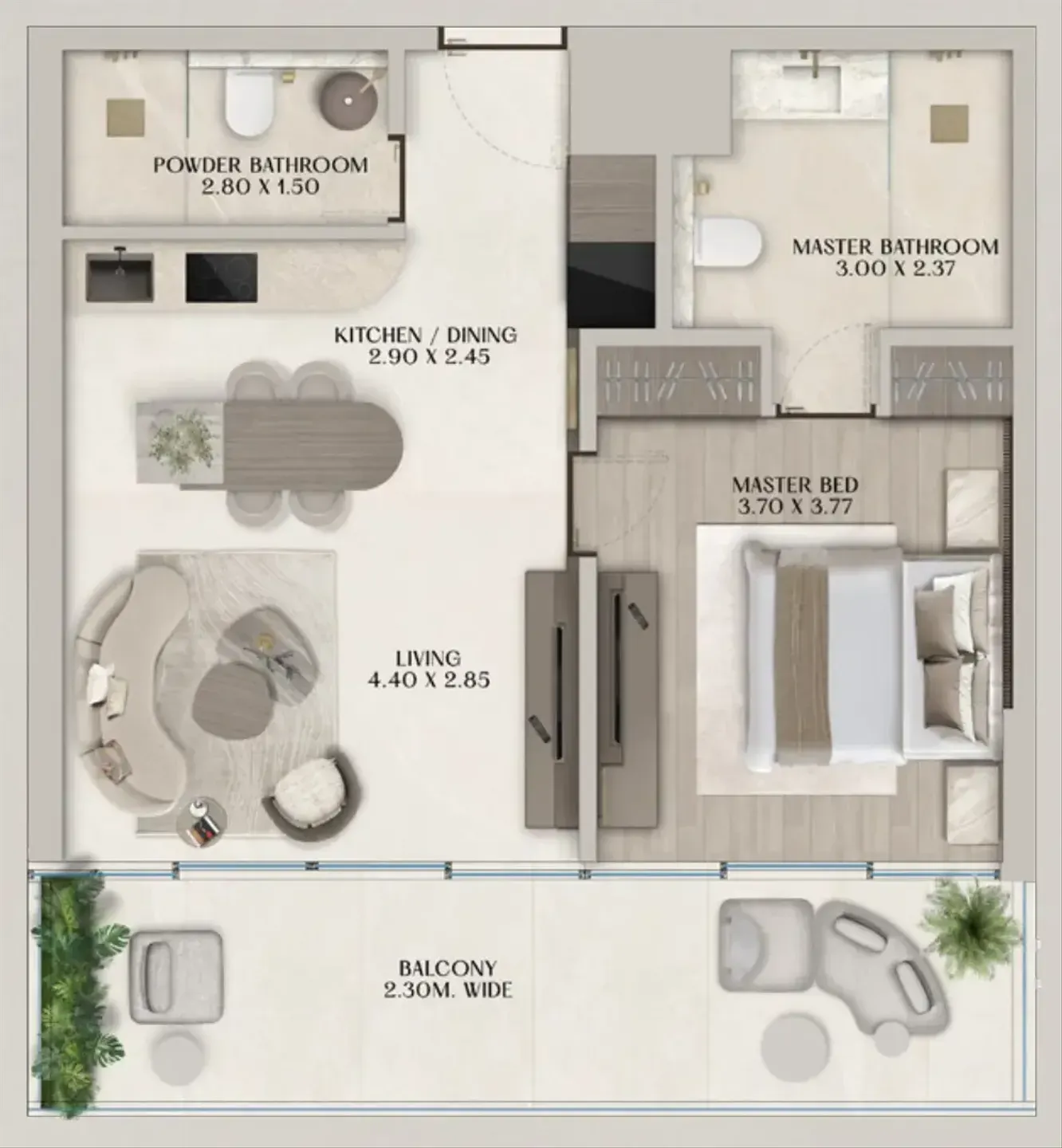 Al Huzaifa Properties Soléva Beach Residences floor plan