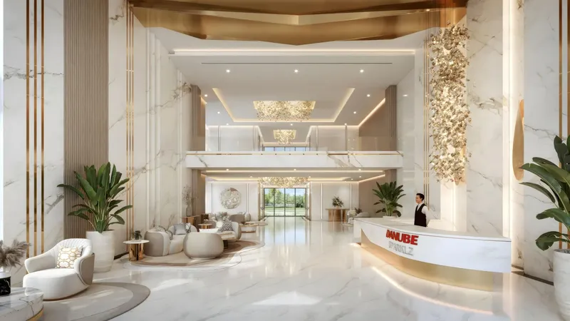 Lobby at Sparklz in Jebel Ali Village Dubai