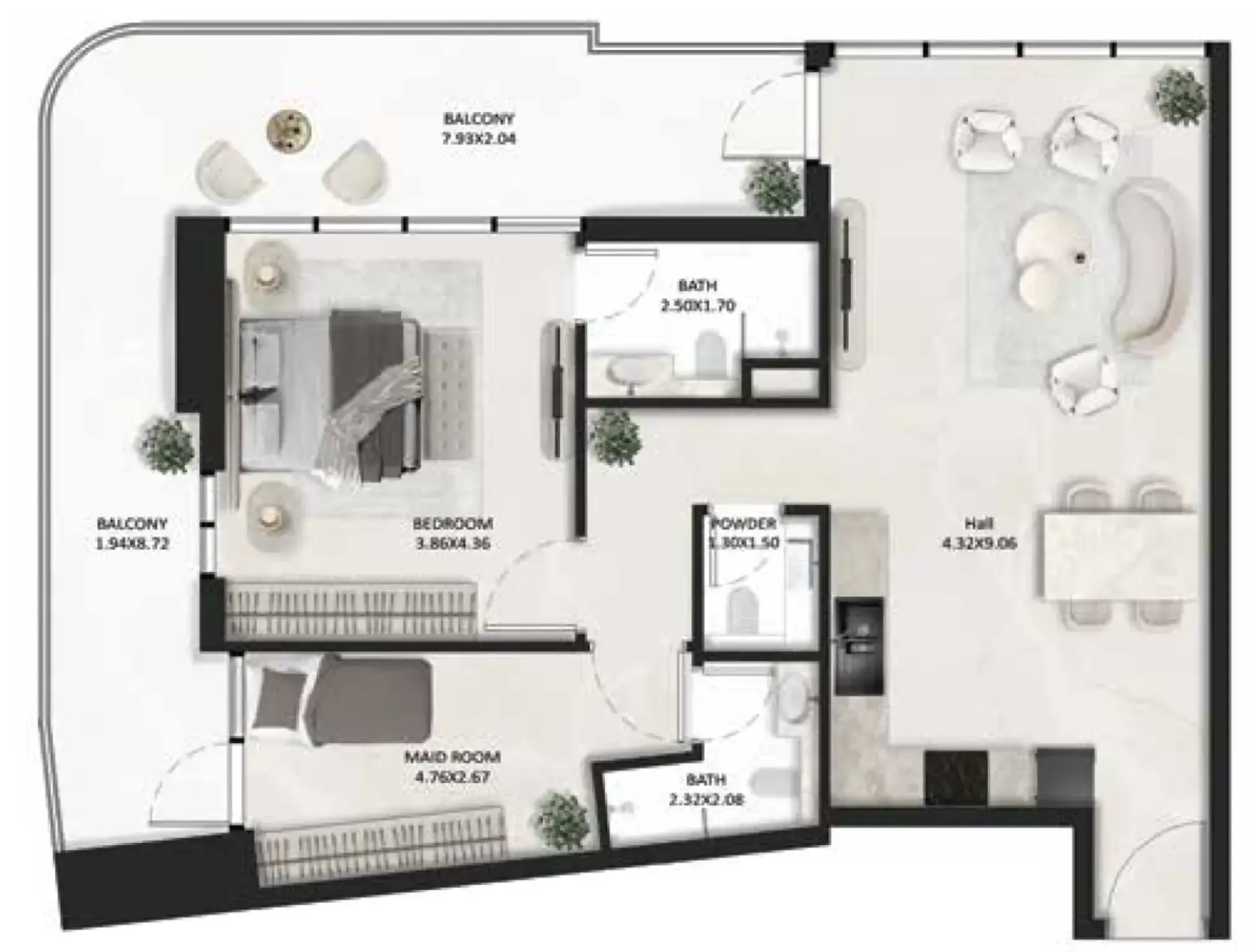 Tasmeer Indigo Properties SquareX One floor plan