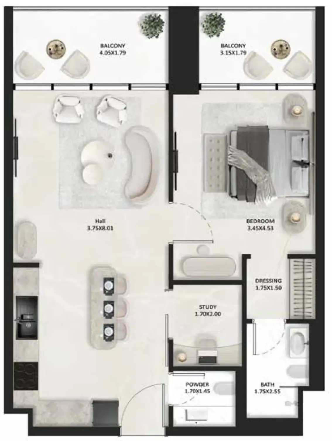 Tasmeer Indigo Properties SquareX One floor plan