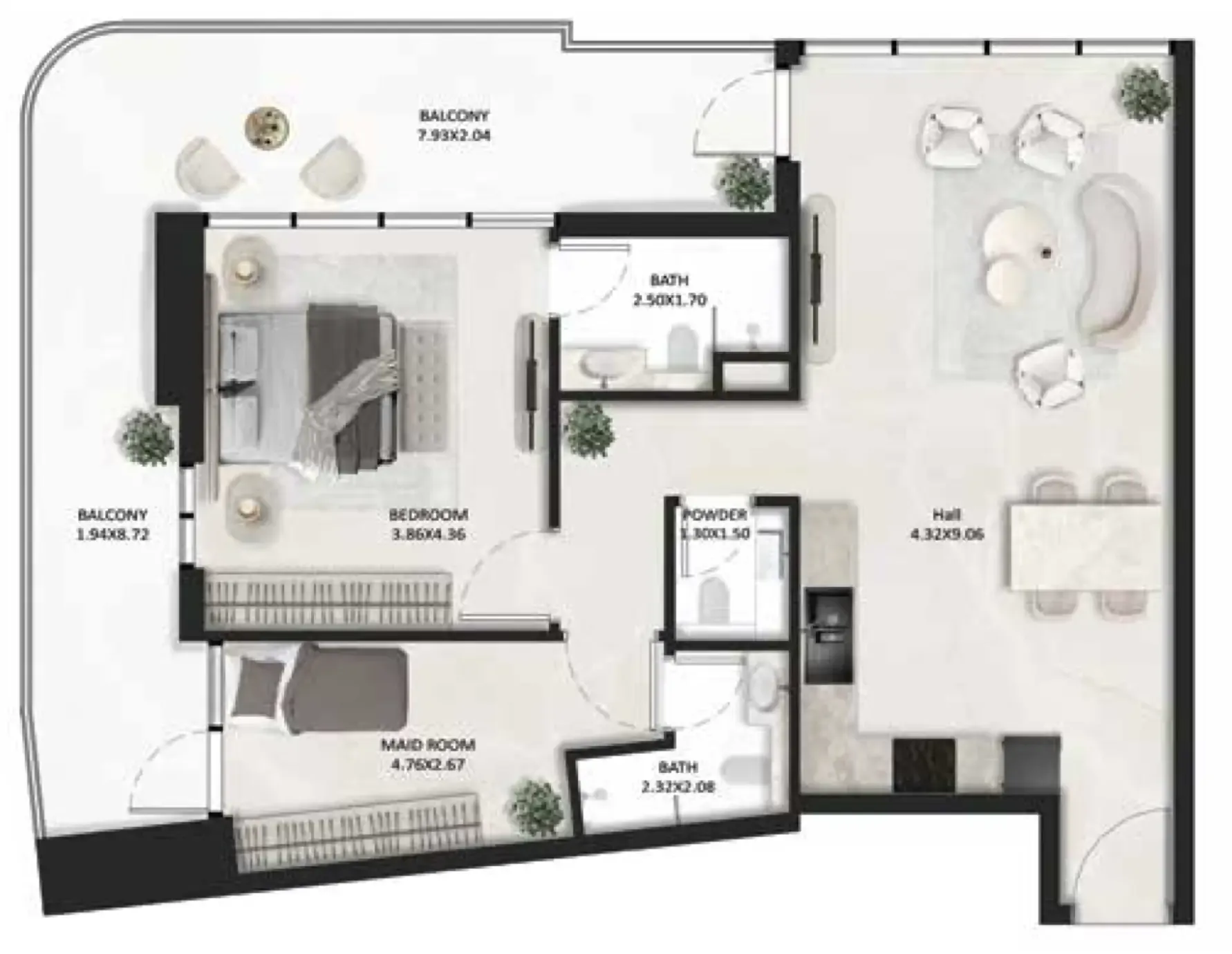 Tasmeer Indigo Properties SquareX One floor plan