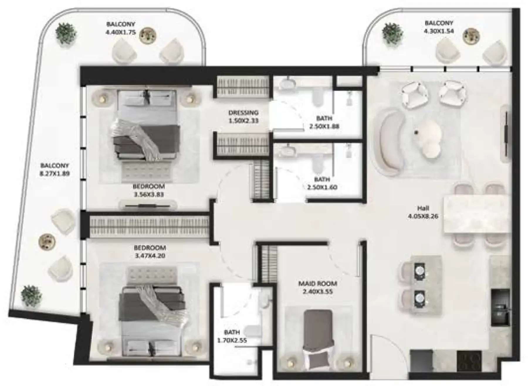 Tasmeer Indigo Properties SquareX One floor plan