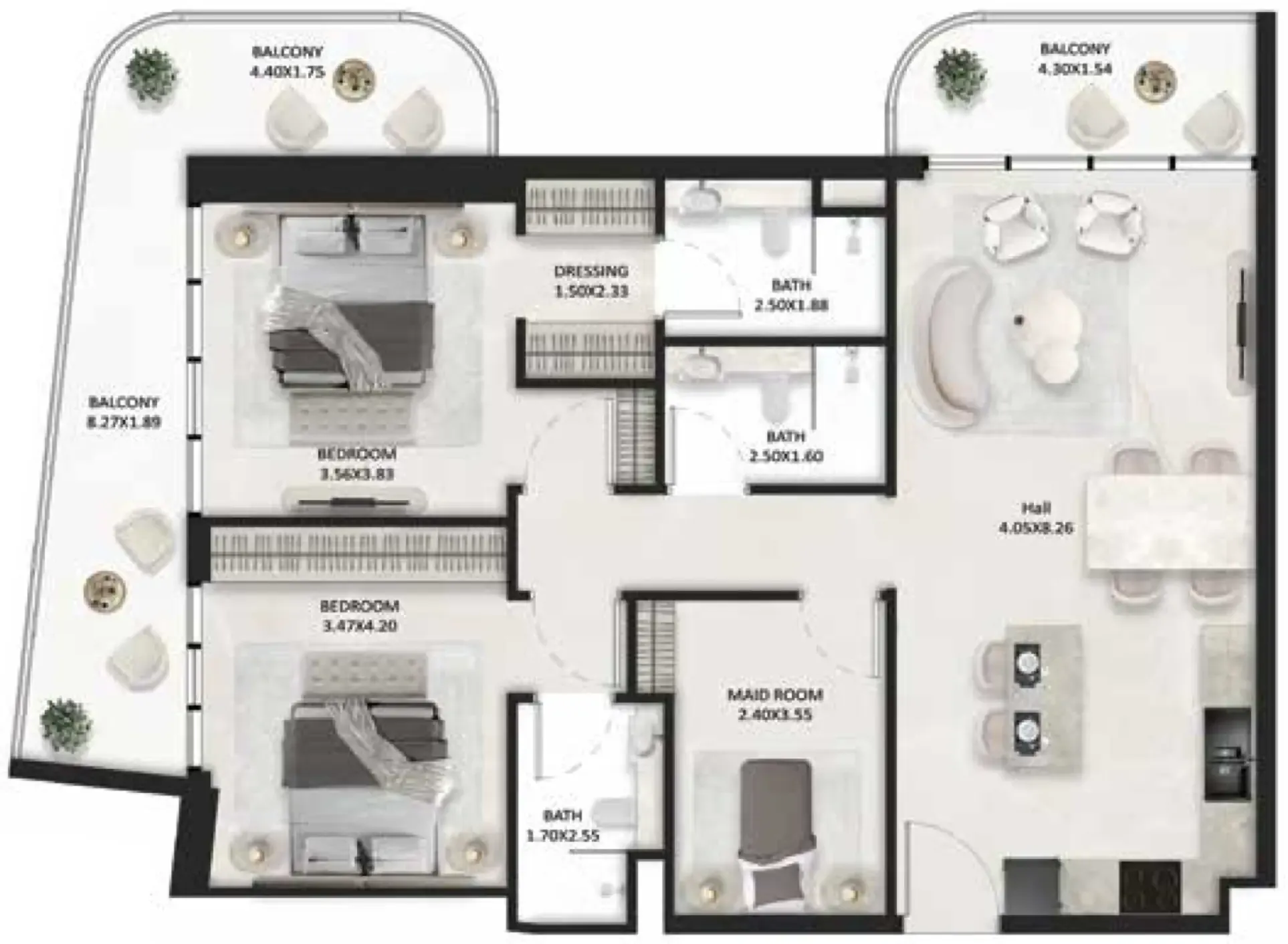 Tasmeer Indigo Properties SquareX One floor plan
