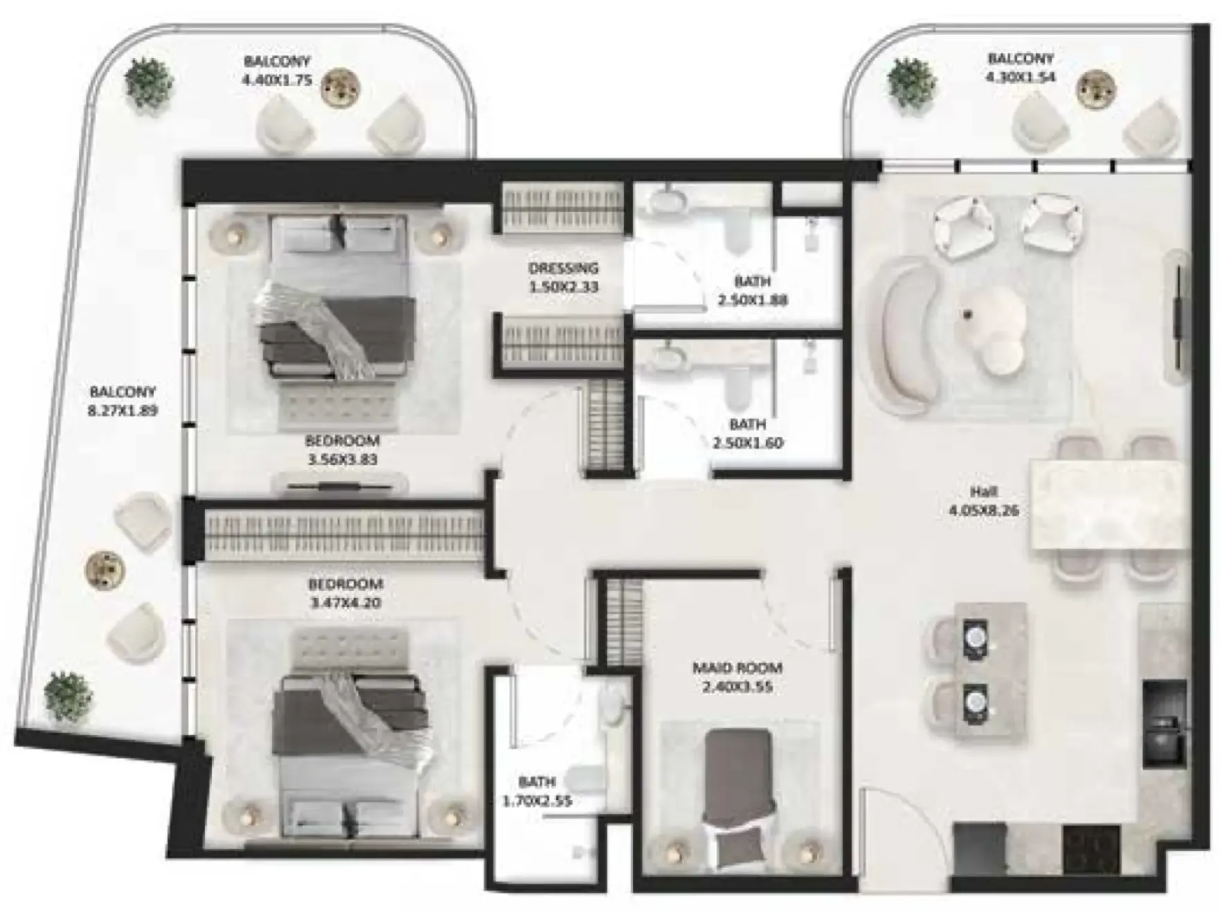 Tasmeer Indigo Properties SquareX One floor plan