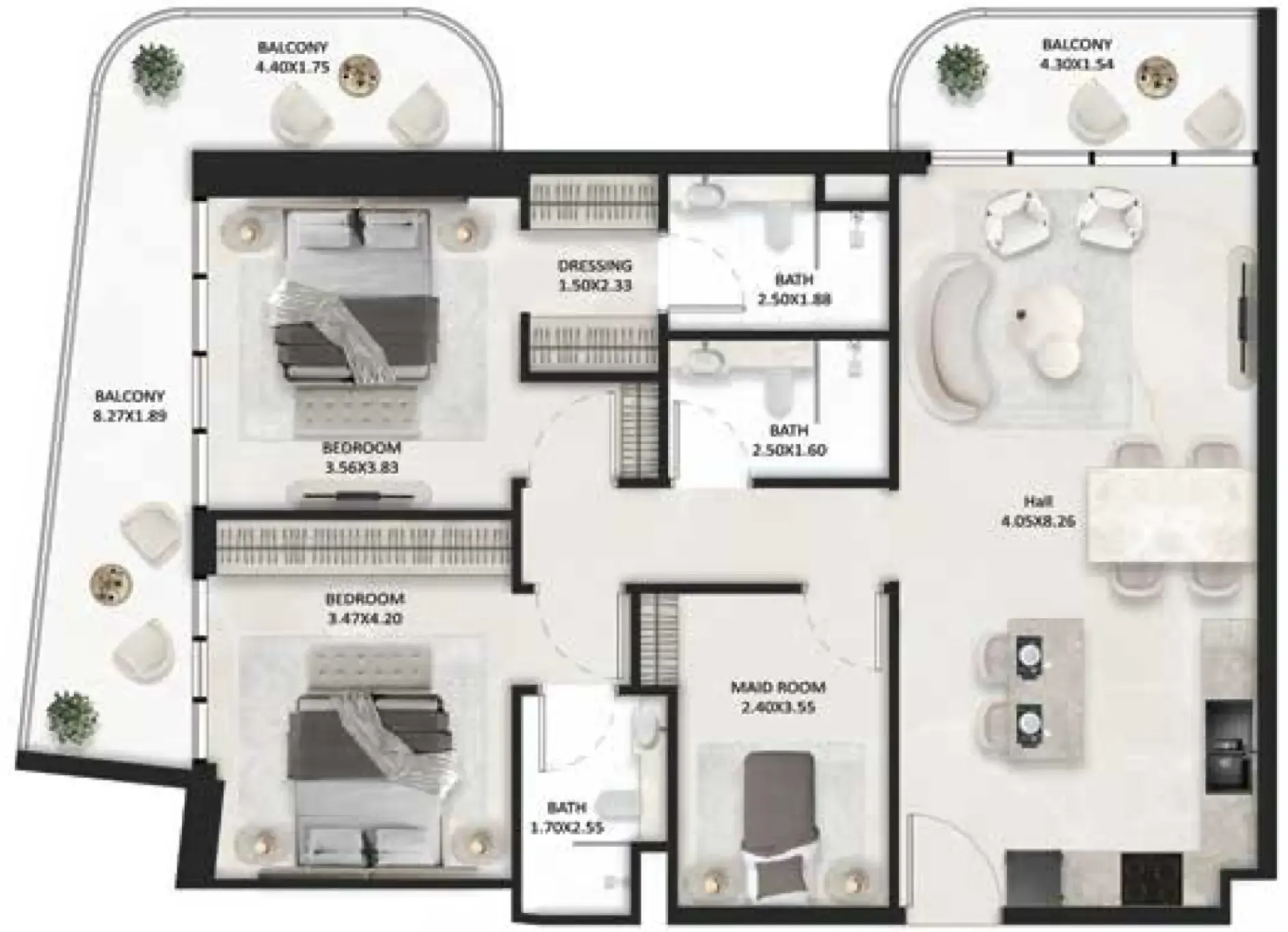 Tasmeer Indigo Properties SquareX One floor plan