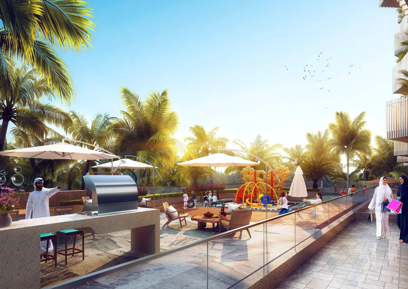 Bbq Area amenity image at Stamn Nautis Residences