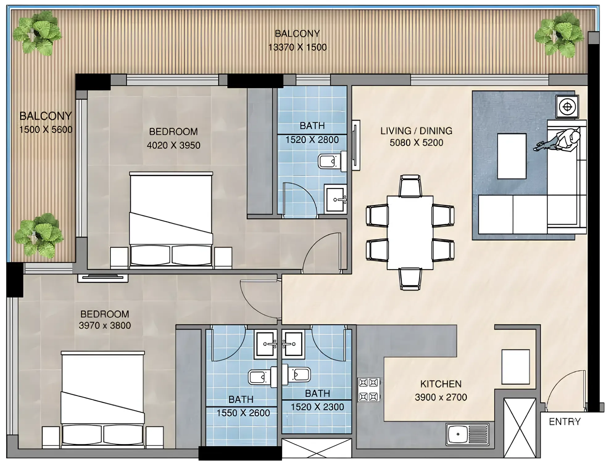 Purvanchal Development Sunbliss Residences floor plan