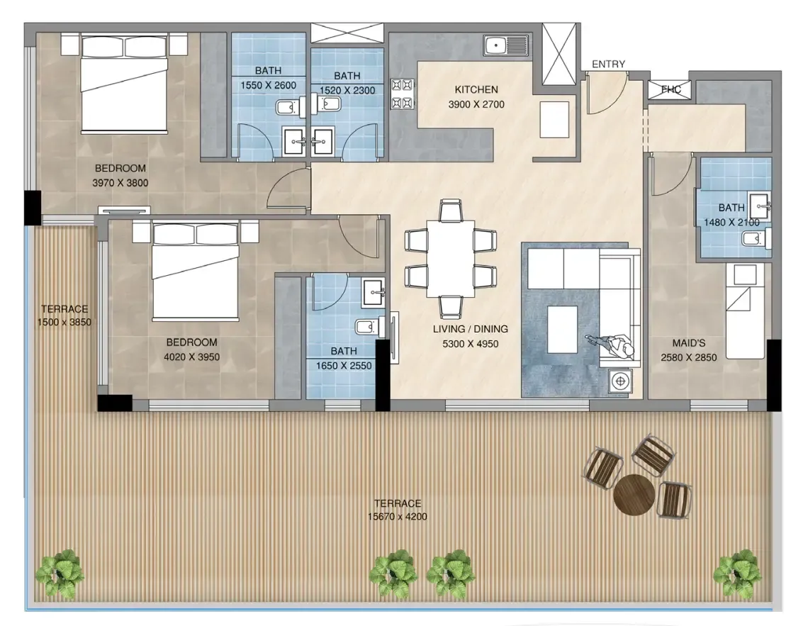 Purvanchal Development Sunbliss Residences floor plan