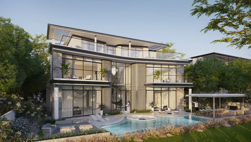 Exterior at Taraf Karl Lagerfeld Villas in Wadi Al Safa 3 Dubai