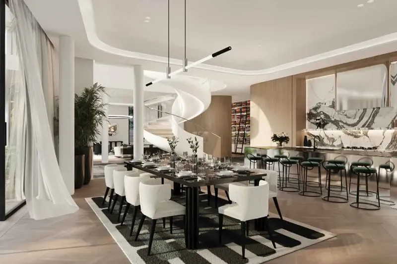 Interior at Taraf Karl Lagerfeld Villas in Wadi Al Safa 3 Dubai