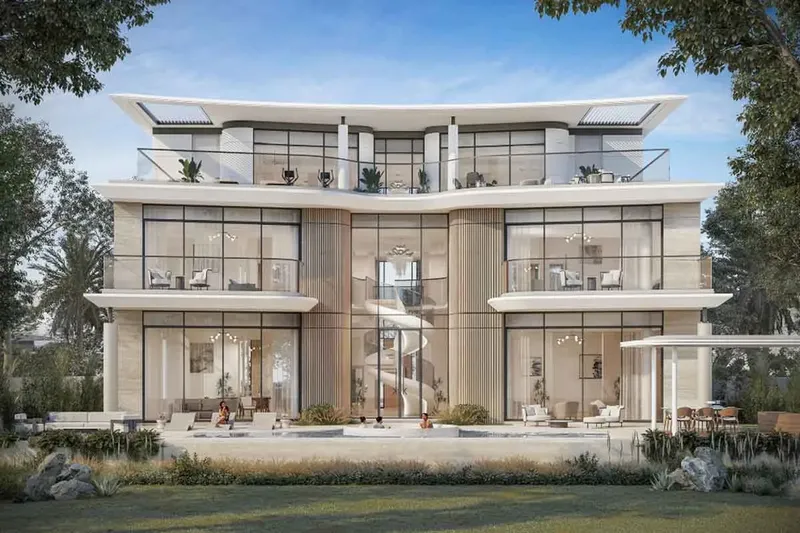 Exterior at Taraf Karl Lagerfeld Villas in Wadi Al Safa 3 Dubai