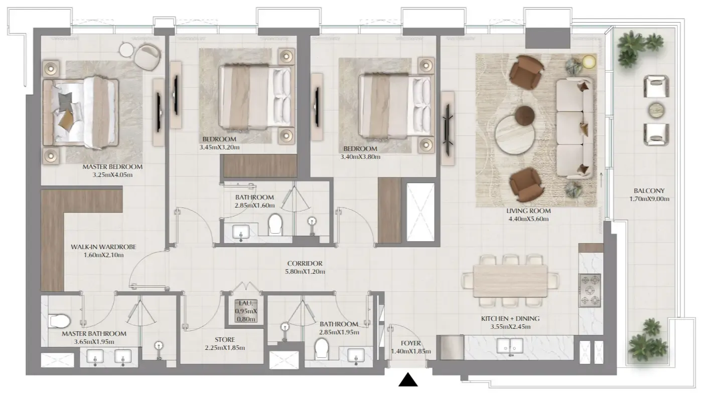 Emaar Terra Woods floor plan