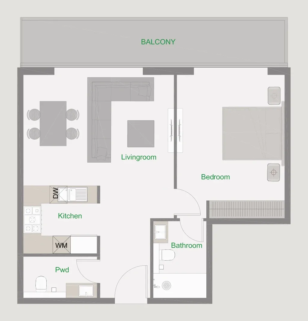 AQUA Properties The Central Downtown floor plan