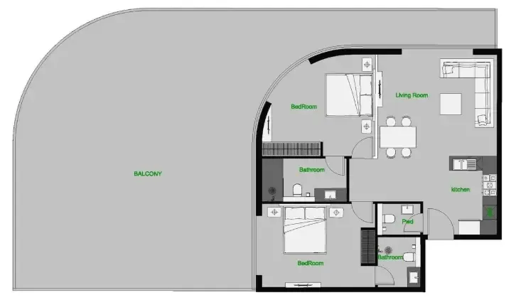 AQUA Properties The Central Downtown floor plan