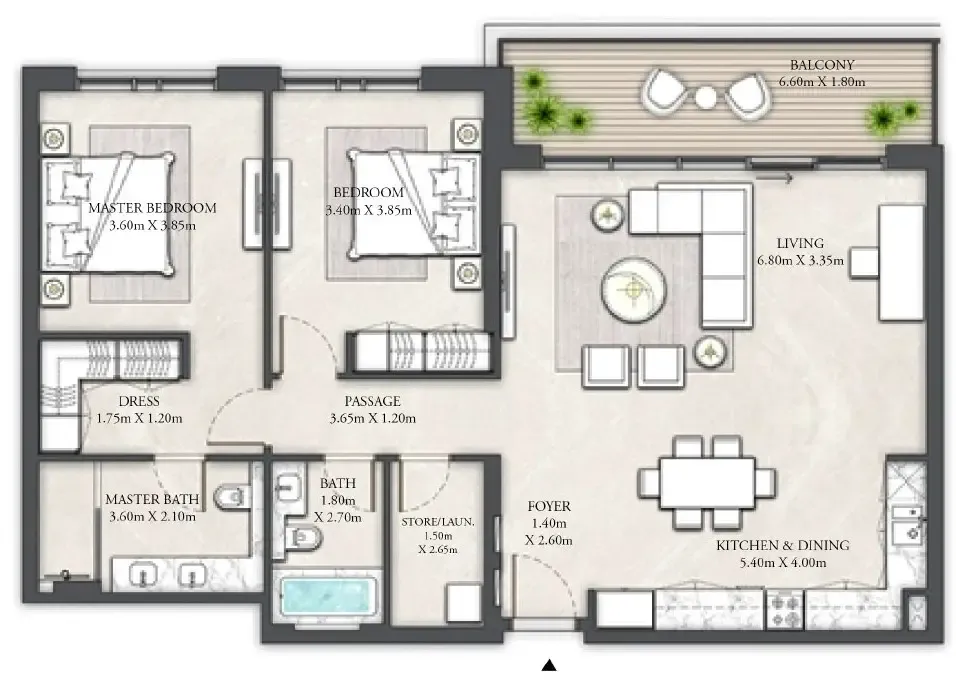 Emaar The Cove II floor plan