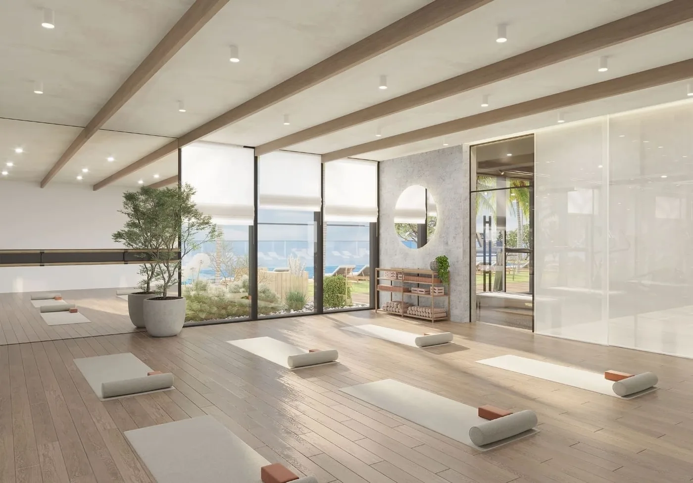Indoor Spacious Yoga Studio amenity image at The Haven
