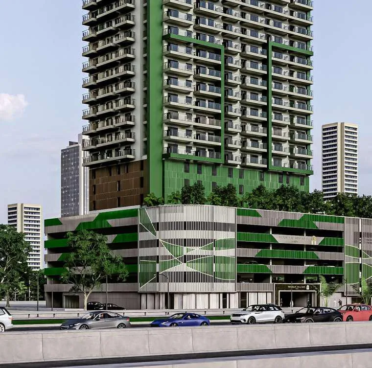 Exterior at Tranquil Wellness Tower in JVT (Jumeirah Village Triangle) Dubai