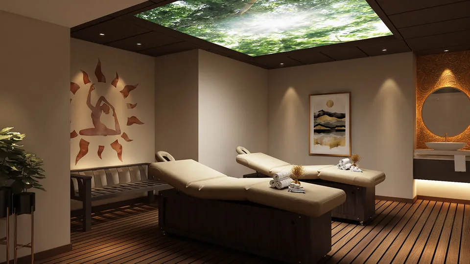 Spa And Therapy Rooms amenity image at Tranquil Wellness Tower