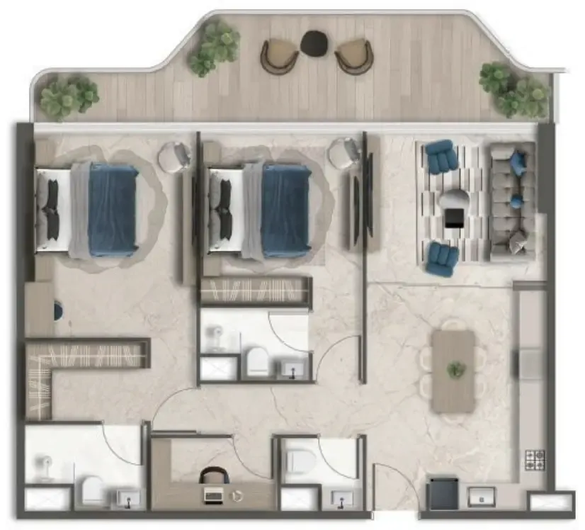 Fakhruddin Properties Development Treppan Vision floor plan