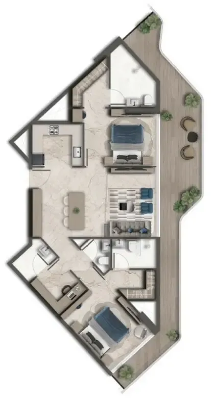 Fakhruddin Properties Development Treppan Vision floor plan