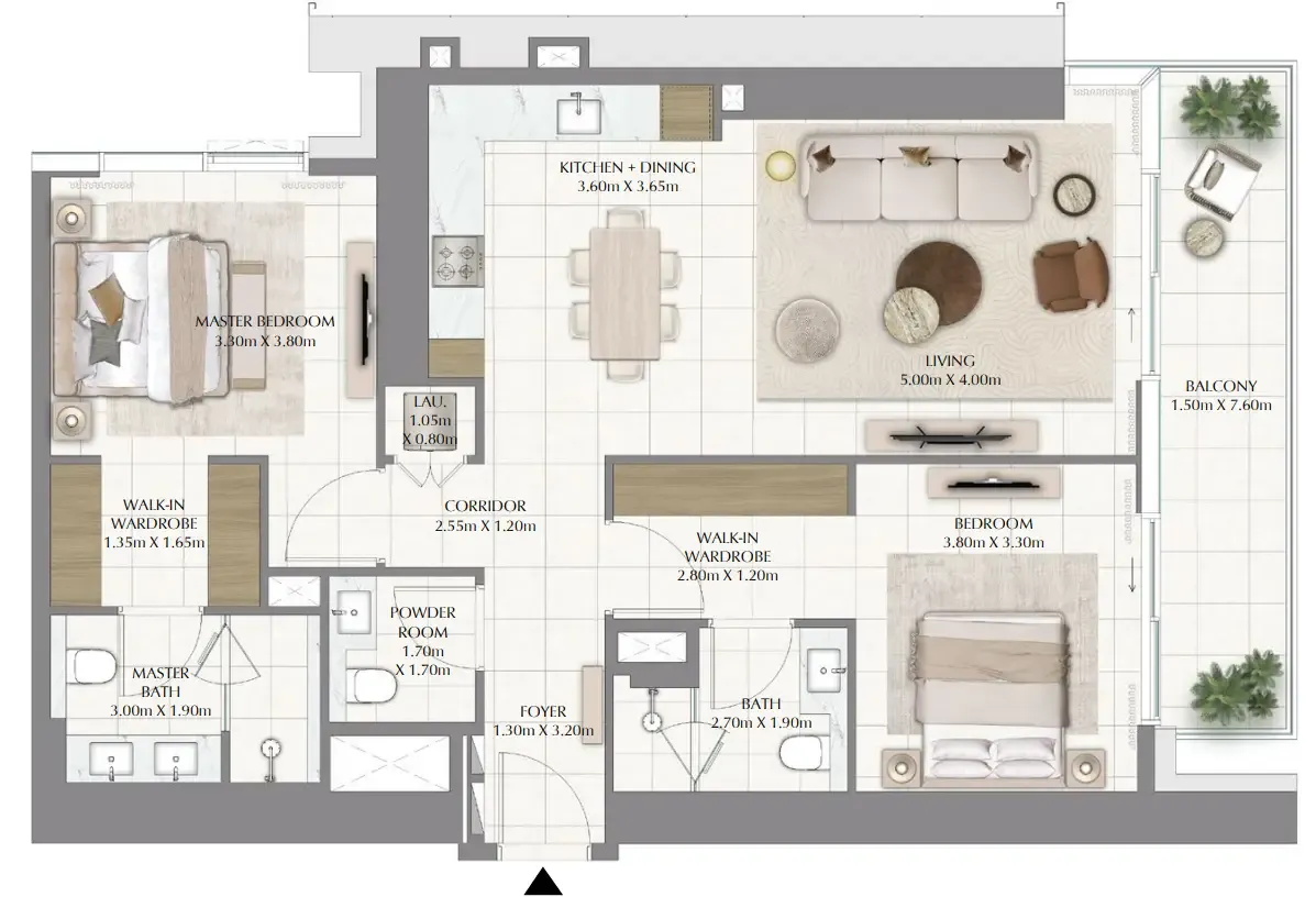 Emaar Valia floor plan