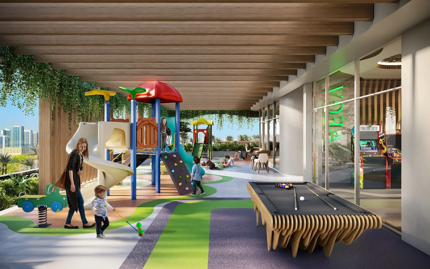 Kids’ Indoor & Outdoor Play Areas amenity image at Vega
