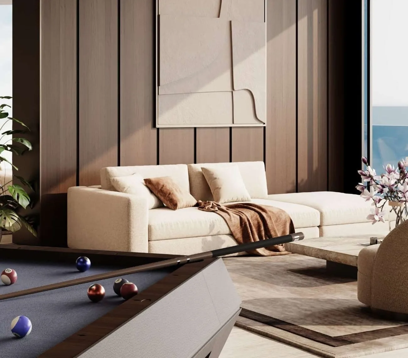 Executive Lounge amenity image at Velor Penthouses