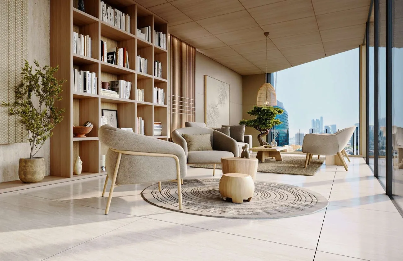 Zen Lounge amenity image at Velor Penthouses