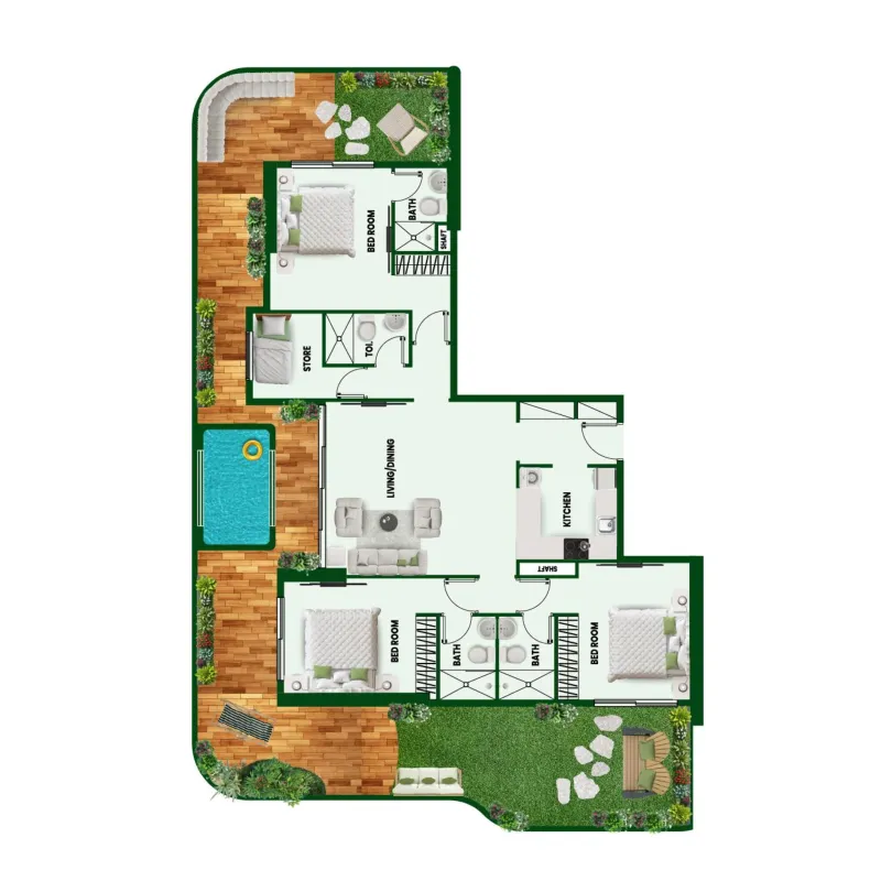 Vincitore Vincitore Wellness Estate floor plan