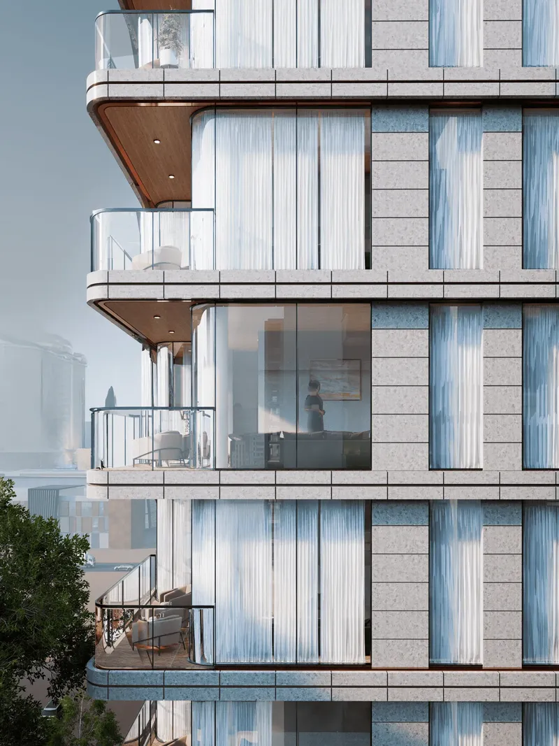 Exterior at Whitestone Residences in Al Satwa Dubai