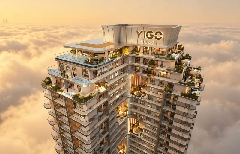 Exterior at Yigo Luxe in Dubai Silicon Oasis Dubai