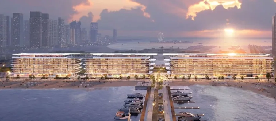 Dubai Harbour area in Dubai